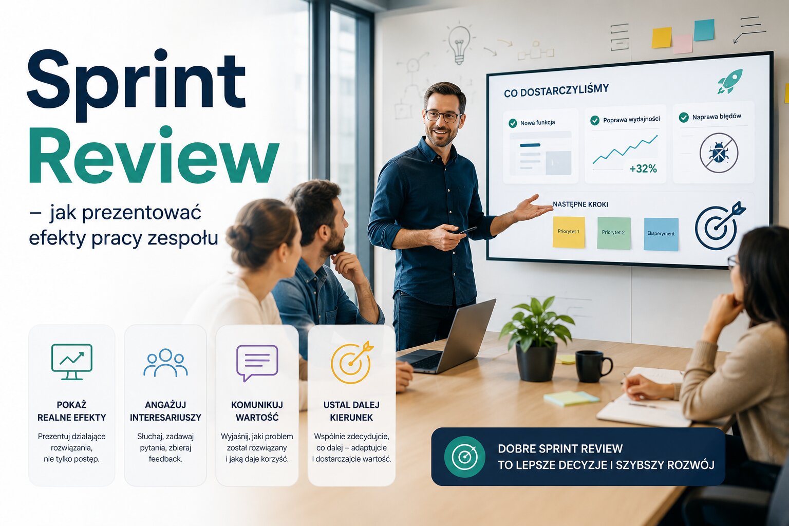 Sprint Review - jak prezentować efekty pracy zespołu