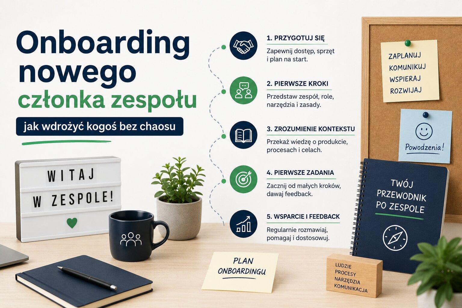 Onboarding nowego członka zespołu - jak wdrożyć kogoś bez chaosu