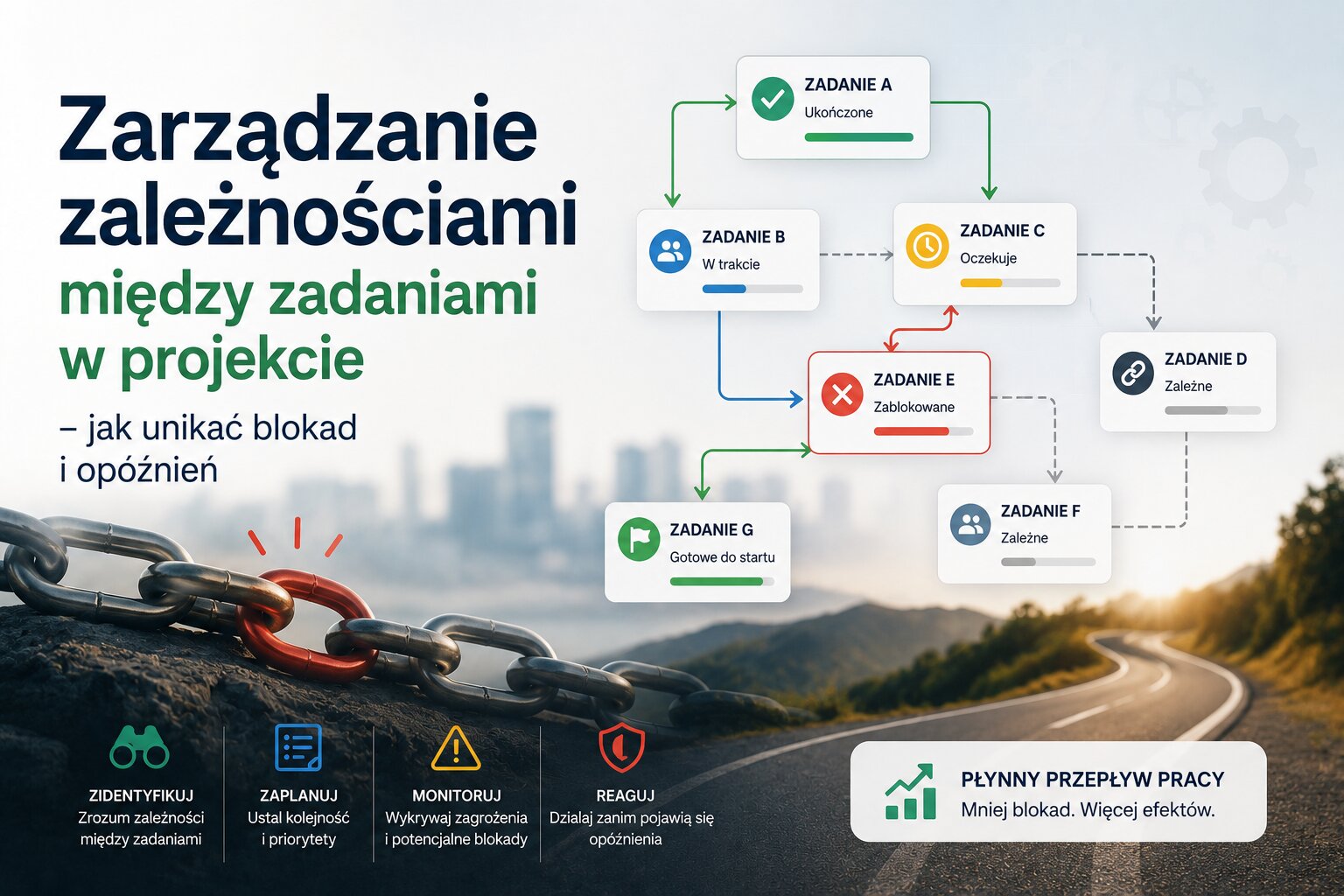 Zarządzanie zależnościami między zadaniami w projekcie - jak unikać blokad i opóźnień