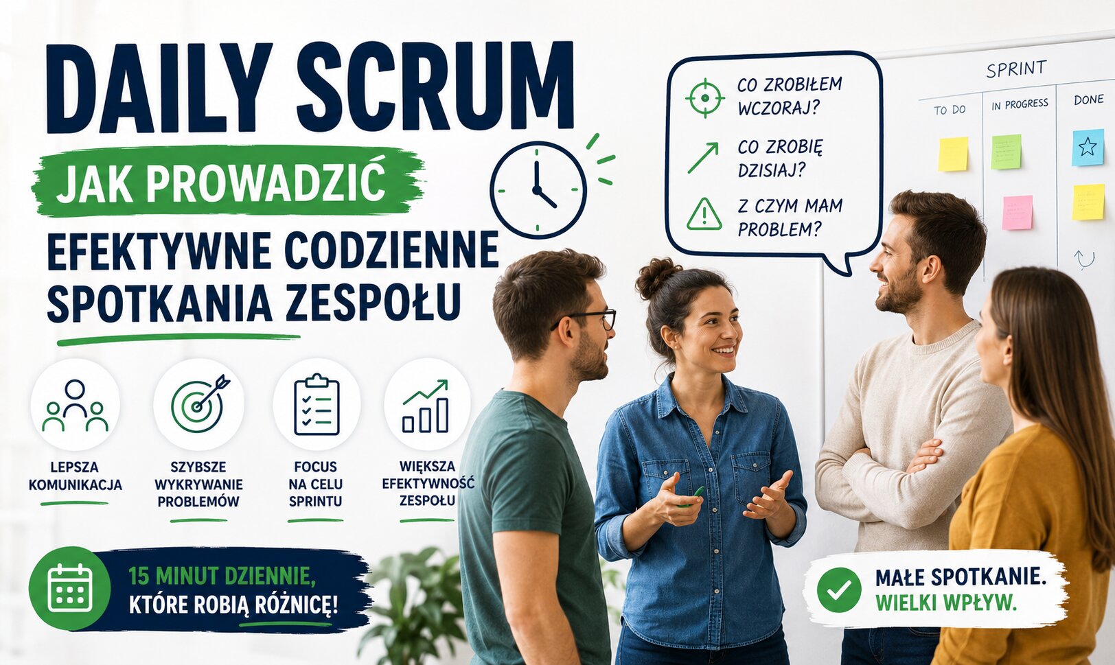 Daily Scrum - jak prowadzić efektywne codzienne spotkania zespołu