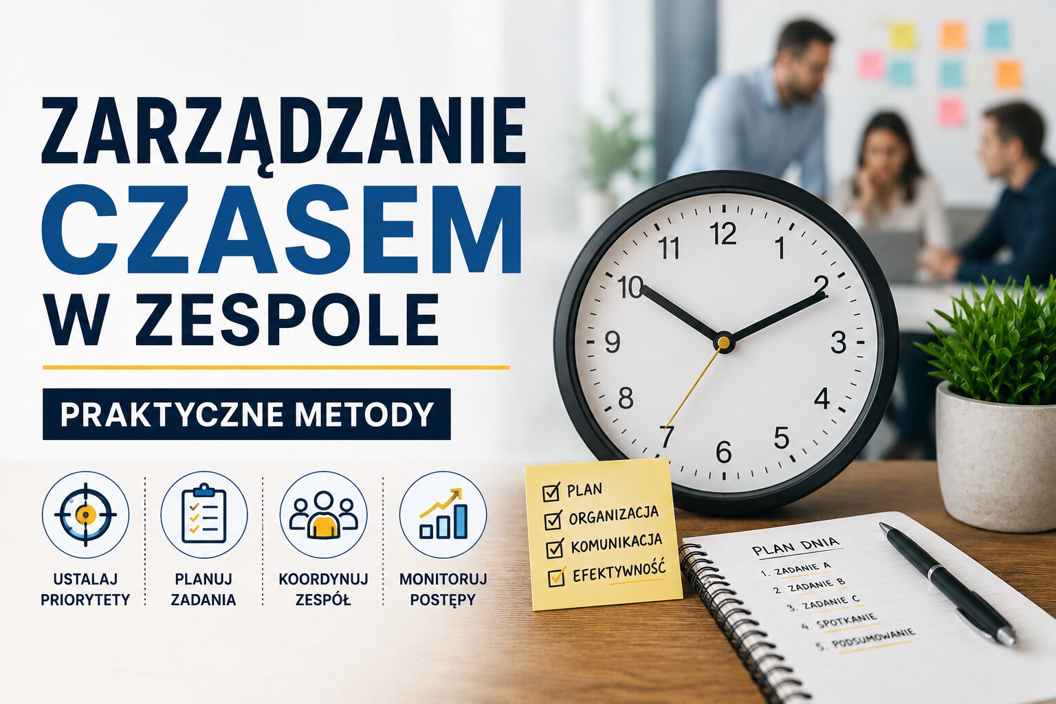 Zarządzanie czasem w zespole - praktyczne metody